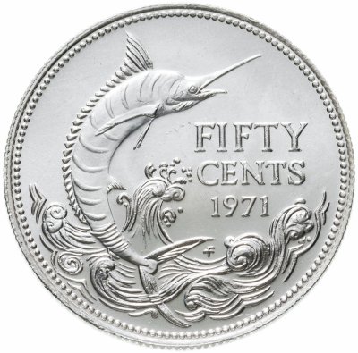купить Багамы 50 центов (cents) 1971