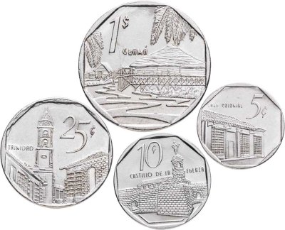 купить Куба набор монет 1998-2009 (4 монеты)