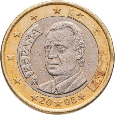 купить Испания 1 евро (euro) 2008