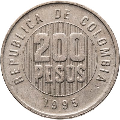 купить Колумбия 200 песо (pesos) 1995