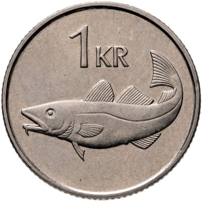 купить Исландия 1 крона 1989