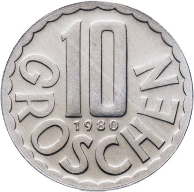 купить Австрия 10 грошей (groschen) 1980