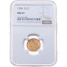 Купить США  2 1\2  доллара (2,5 dollars) 1906 в слабе NGC MS63