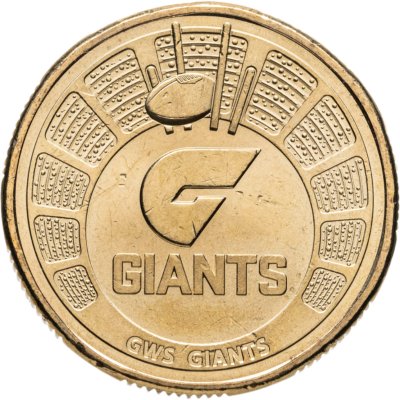 купить Австралия 1 доллар (dollar) 2024 "Австралийская футбольная лига - GWS Giants"