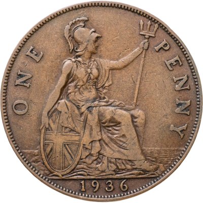 купить Великобритания 1 пенни (penny) 1936