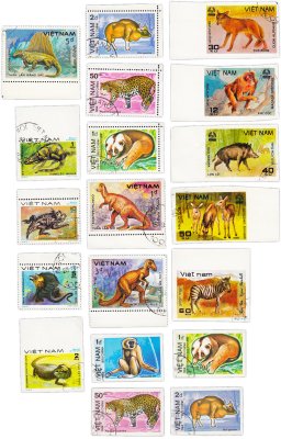 купить Вьетнам набор из 19 марок "Фауна. Животные"