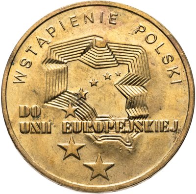 купить Польша 2 злотых 2004 "Присоединение Польши к Европейскому Союзу"