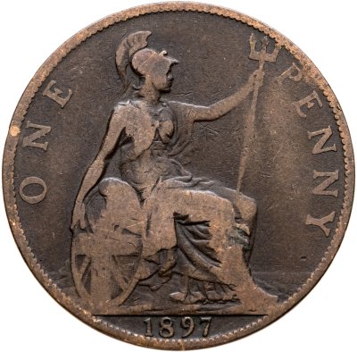 купить Великобритания 1 пенни 1897