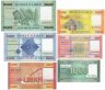 Купить Ливан - набор 6 шт 1000+5000+10000+20000+50000+100000 фунтов (ливров) 2012-2020 (Рick 90-95)