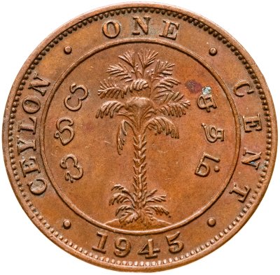 купить Цейлон 1 цент (cent) 1945