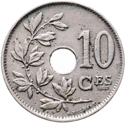 купить Бельгия 10 сантимов 1923