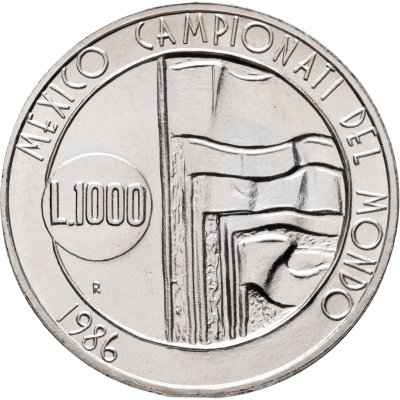 купить Сан-Марино 1000 лир (lire) 1986 "Чемпионат мира по футболу 1986"