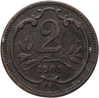 купить Австрия 2 геллера (heller) 1905