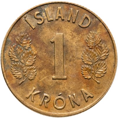 купить Исландия 1 крона (crown) 1975