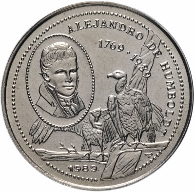 купить Куба 25 сентаво 1989 Кондор, Александр Гумбольдт