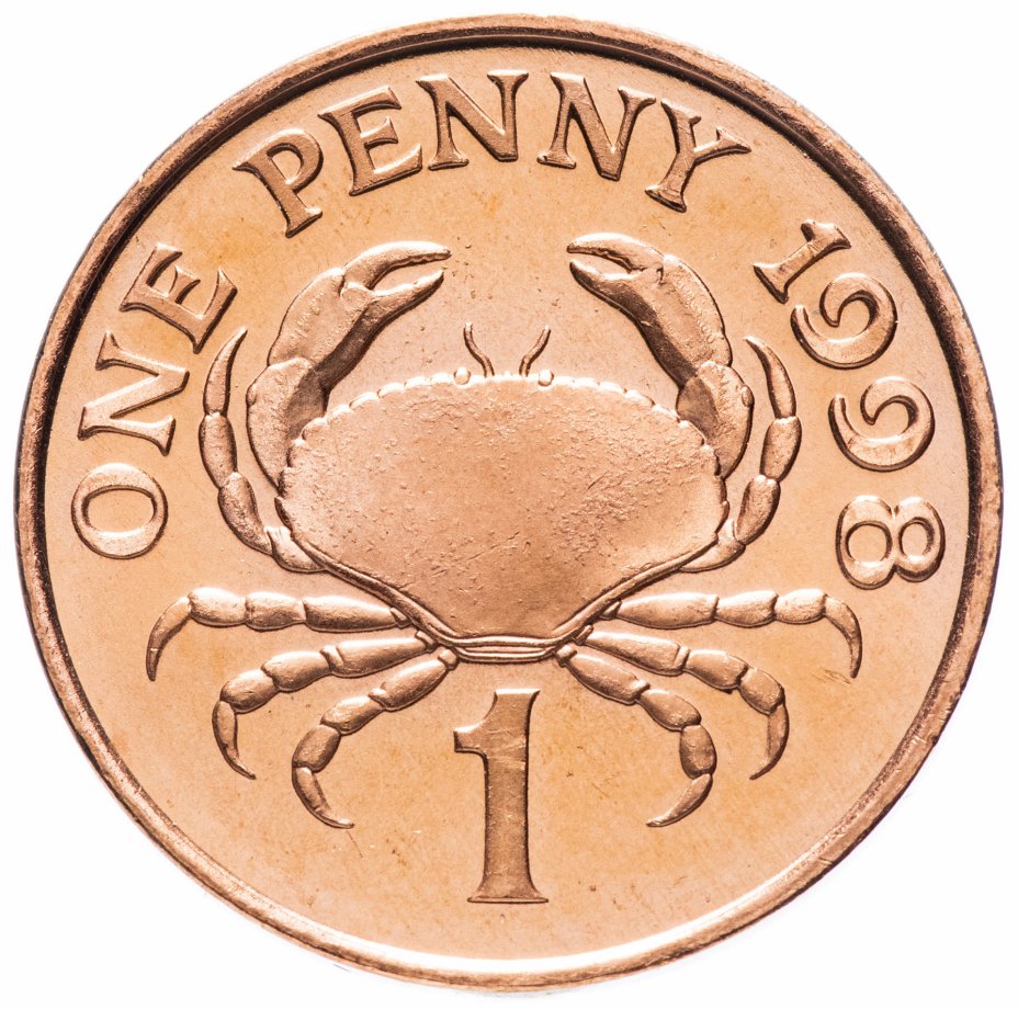 купить Гернси 1 пенни (penny) 1998