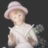 Купить Статуэтка "Девушка с голубями", фарфор, роспись, NAO Porcelain, Испания, 1983-1990 гг.