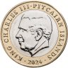 Купить Острова Питкэрн 2 фунта 2024 "Чемпионат Европы по футболу 2024, Германия"