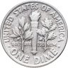 Купить США  10 центов (дайм, one dime) 1961  Silver Roosevelt Dime (Рузвельт) без обозначения монетного двора