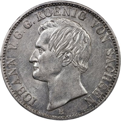 купить Германия [Саксония] 1 союзный талер 1860 B [AKS.136 / KM#1214]