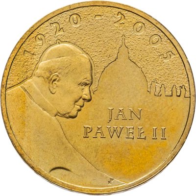 купить Польша 2 злотых 2005 "Папа римский Иоанн Павел II"