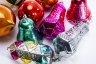 Купить Набор из 9 винтажных елочных игрушек, стекло, СССР, 1950-1980 гг.