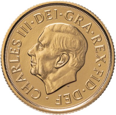 купить Великобритания 1 фунт (соверен) 2022 с портретом нового короля Карла III