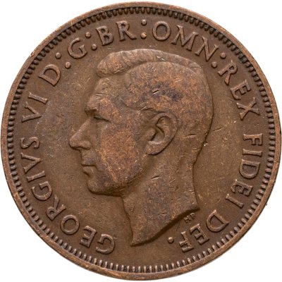 купить Великобритания 1/2 пенни (penny) 1951
