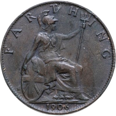 Купить Великобритания 1 фартинг (farthing) 1906
