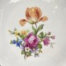 Купить Блюдо, уркашенное цветочным декором, фарфор, деколь, люстр, золочение, Spezial Eisenberg Porzellan (SEP), ГДР, 1960-1980 гг.