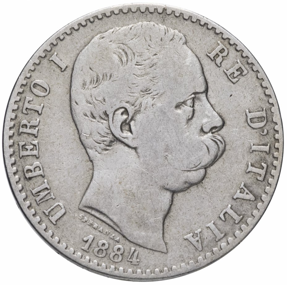 купить Италия 2 лиры 1884