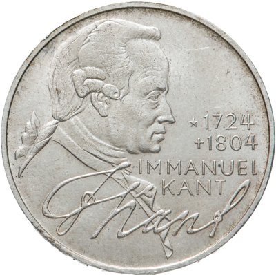 купить Германия 5 марок 1974 "250 лет со дня рождения Иммануила Канта"