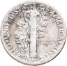 Купить США 10 центов (дайм, one dime) 1944  Mercury Dime (дайм «Меркурий») без обозначения монетного двора