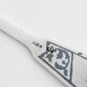 Купить Ложка чайная с орнаментальным декором, металл, чернение, Артель «Разнопром», СССР, 1957 г.