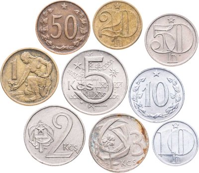 купить Чехословакия набор монет 1961-1990 (9 штук)