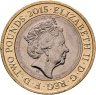 Купить Великобритания 2 фунта (pounds) 2015 "800 лет Великой хартии вольностей"