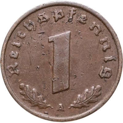 купить Германия, Третий рейх 1 рейхспфенниг (reichspfennig) 1936
