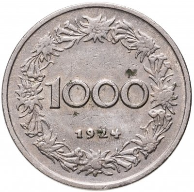 купить Австрия 1000 крон (kronen) 1924