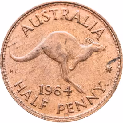 купить Австралия 1/2 пенни (penny) 1964