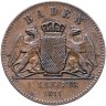 Купить Германия, Баден 1 крейцер 1871 "Победа в войне с Францией"