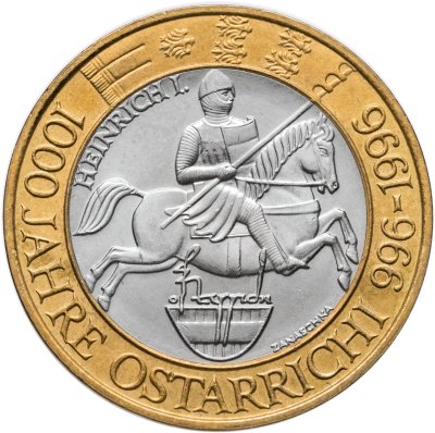 купить Австрия 50 шиллингов (shillings) 1996 "1000 лет Австрийскому государству"