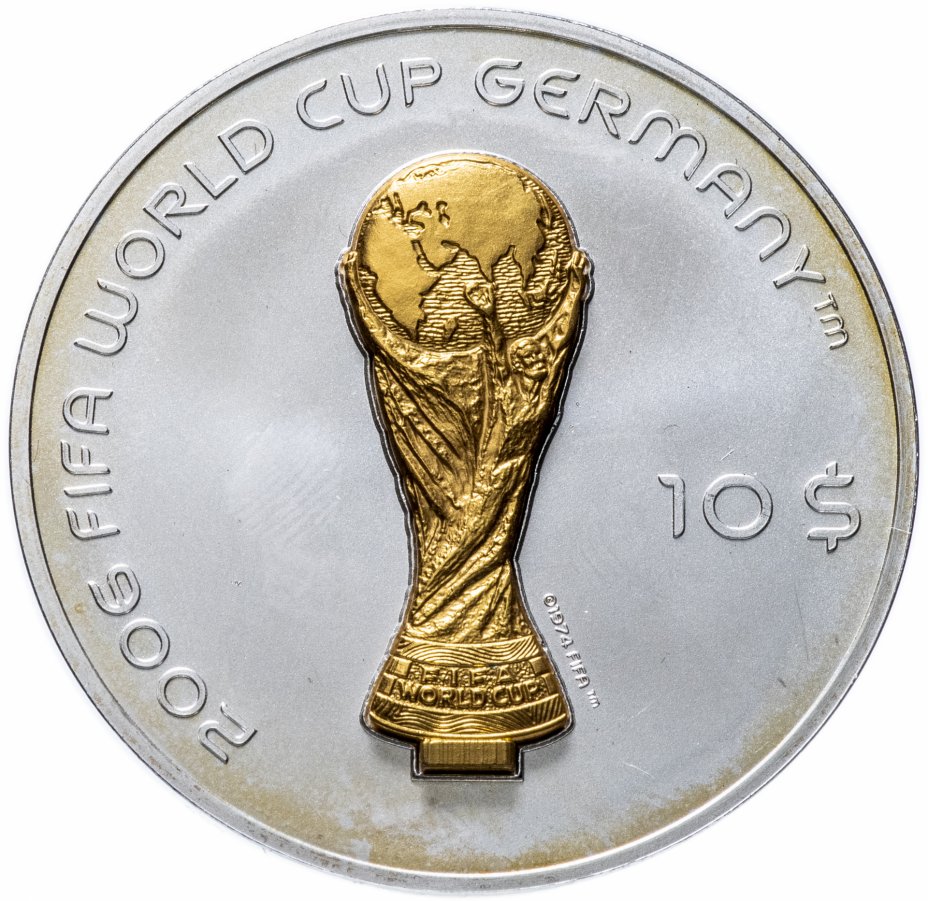 купить Фиджи 10 долларов 2005 "Чемпионат мира по футболу 2006 в Германии" 3D