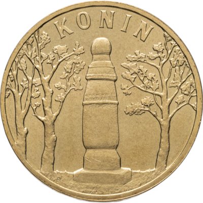 купить Польша 2 злотых 2008 [KM#Y.631] Древние города Польши. Конин