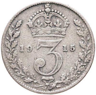 купить Великобритания 3 пенса (pence) 1915