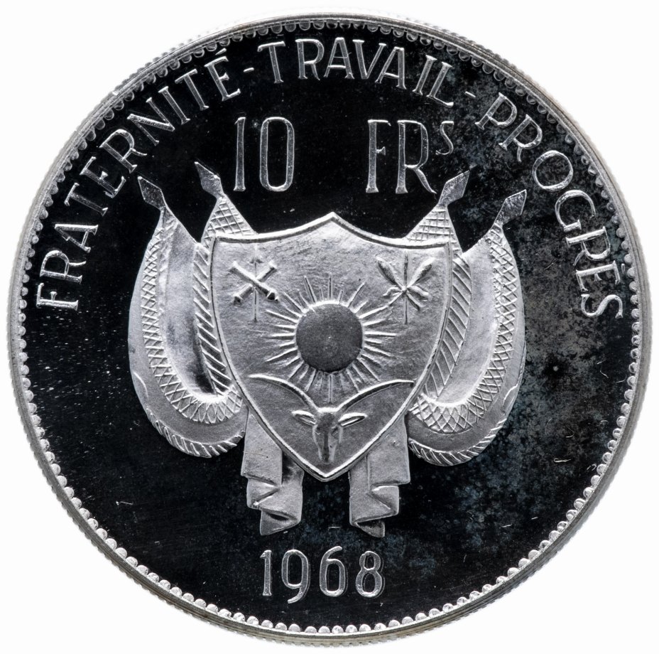 купить Нигер 10 франков (francs) 1968