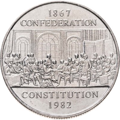 купить Канада 1 доллар (dollar) 1982 "115 лет конституции Канады"
