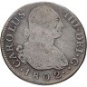 Купить Испания 2 реала 1802 Король Карл IV