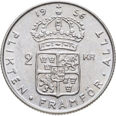 купить Швеция 2 кроны 1956