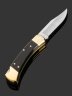 Купить Складной нож Buck Model 110 Folding Hunter (BU110BRS-B), сталь 420HC, кожаный чехол