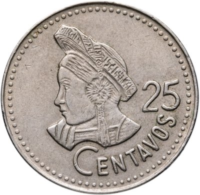 купить Гватемала 25 сентаво (centavos) 1985